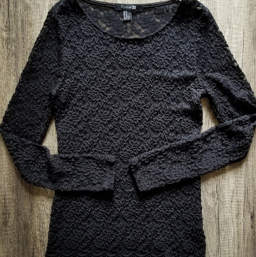 Forever 21 Lace Sheer Top